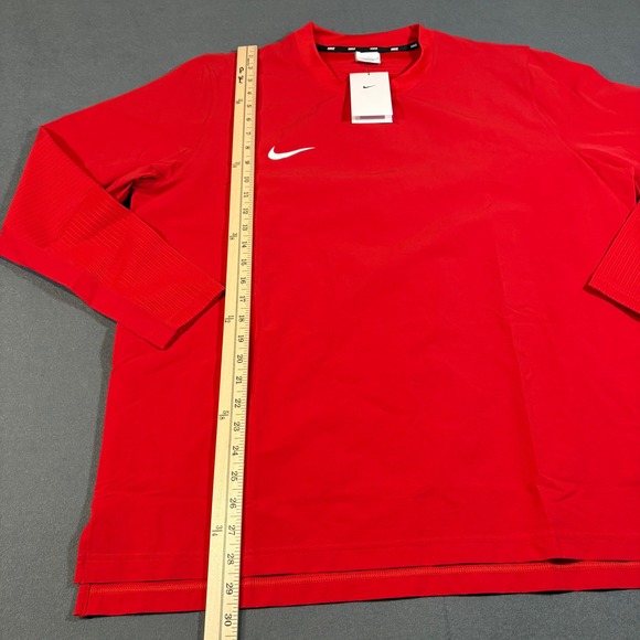 NWT Nike Player Men's Dri-FIT Pullover Crewneck FD4291-694 Baseball Red Large - Picture 6 of 8